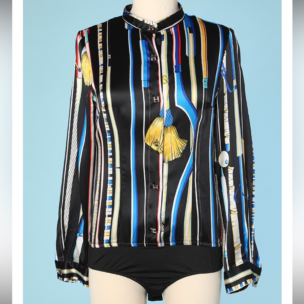 HERMES SILK BLOUSE